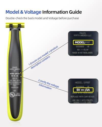 5V Fast Charger USB A Fit for Philips Norelco OneBlade & Shavers - Nicpower