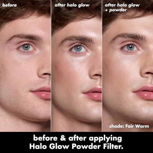 e.l.f. Halo Glow Powder Filter - Fair Warm, 0.35 oz, Buildable & Blurring Finishing Powder