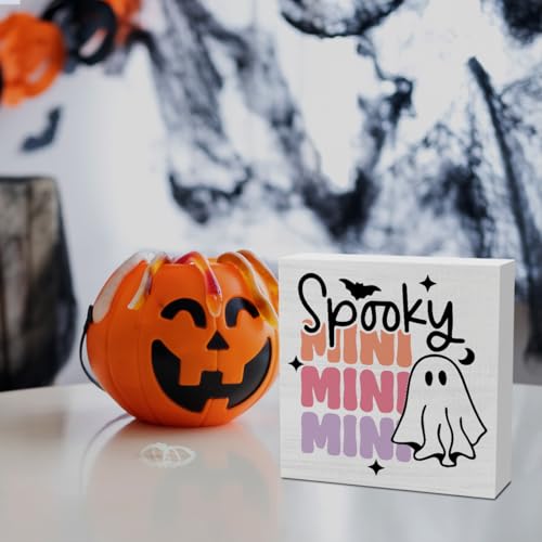 Mini Cute Pink Ghost Halloween Desk Decor - Spooky Office & Room Accessories