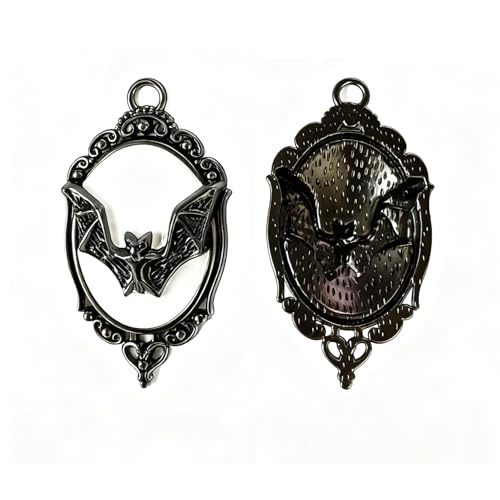 12-Pack Gothic Vampire Bat Shower Curtain Hooks Rings - White-Background Halloween Decor