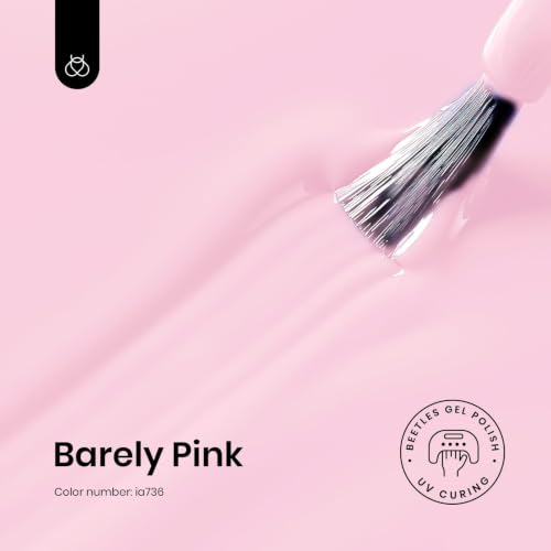 Beetles Pink Gel Nail Polish - Light Barely Pink | 15ML, Creme Pink Variation