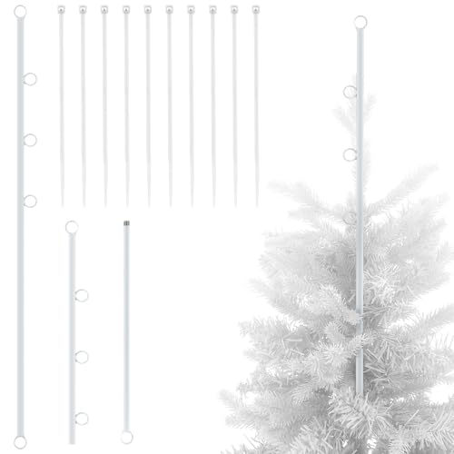 19.7in Christmas Tree Topper Holder Stabilizer Kit White for All Tree Bases