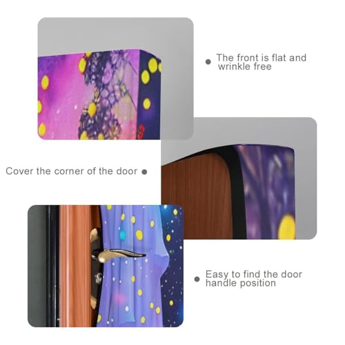 Halloween Ghost Forest Door Cover - Party Decoration, 79x35 Inch, Variation 8