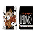 Black Ghost Kitchen Towels Set of 2 - 18x26 Inch Halloween Decor