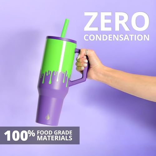 Elemental 40oz Spill Proof Insulated Travel Mug with Handle & Straw - Poison Drip Variation