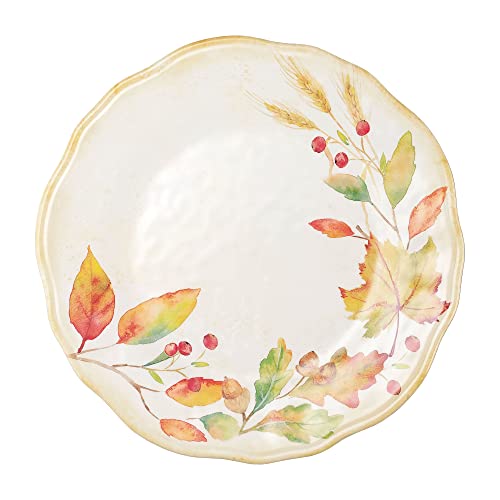 16-Piece Pumpkin Melamine Dinnerware Set for Outdoor & Holiday Use - Service for 4