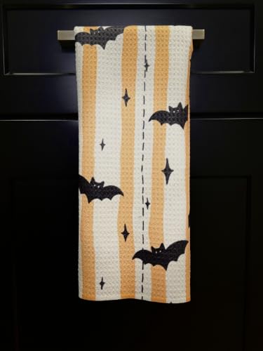 Halloween Haunted Kitchen Towel Set - Double Sided Microfiber Dish Cloths, Quick Dry, Absorbent, 2 Pack