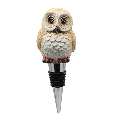 Owl Wine Bottle Stopper - Brown Decor for Beverage Sealing, Gift Idea