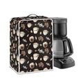 Coffee Maker Dust Cover Protector - Chocolate & S - Universal Fit, Washable, Foldable Kitchen Accessory