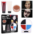 Professional Zombie SFX Makeup Kit with Face Paint, Liquid Latex & Fake Blood
