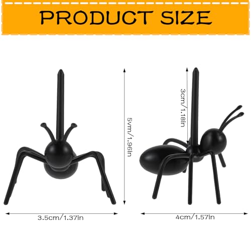 Reusable Ant Toothpicks for Party Decorations - 36 Pack Food-Safe Fruit & Appetizer Picks