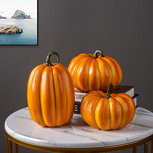 Halloween Resin Pumpkin Decoration 19x14x14cm - Indoor & Outdoor Fall Decor