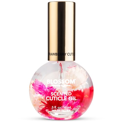 Strawberry Scented Blossom Cuticle Oil for Nails - 0.5 Fl Oz - Natural Nail Care