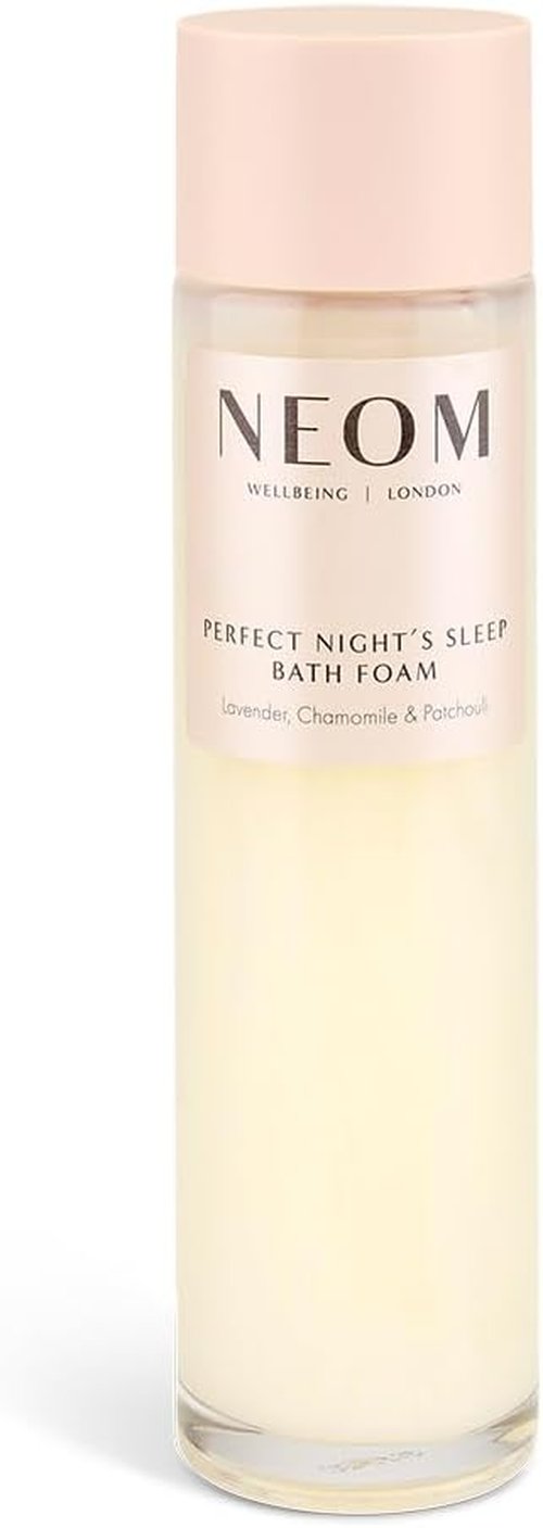 NEOM Perfect Night's Sleep Bath Foam - 100% Natural Lavender & Sweet Basil | 200ml Soothing Blend with Aloe & Almond Oil