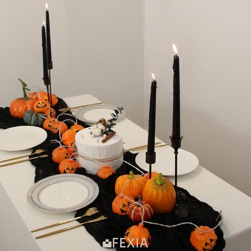 Black Halloween Cheesecloth Table Runner 35x120 Inches - 6 Pack