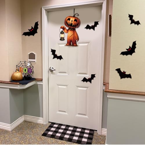 Halloween Hanging Decorations with Cutouts - 3 Pack Large Festive Wall & Door Decor