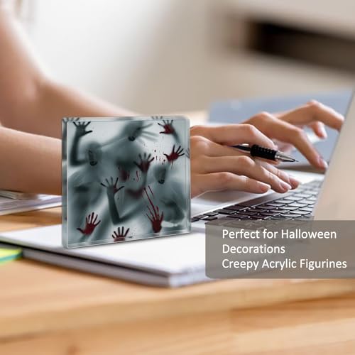 Halloween Spooky Horror Acrylic Sign Decorations - Gothic Office & Party Decor