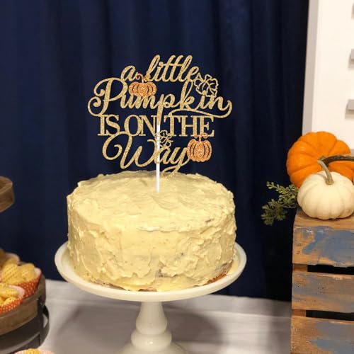 Autumn Pumpkin Baby Shower Cake Topper - Fall Themed Celebration Decoration