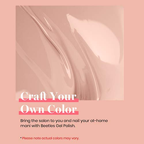 Beetles Gel Nail Polish - Kim Nude Tan 15ML, Creme Brown Variation