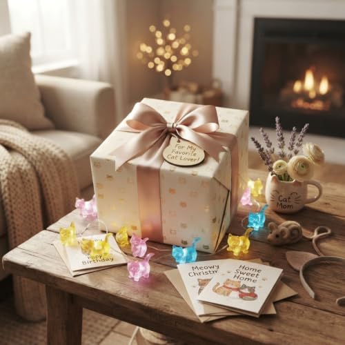 Cat String Lights - 30 LED Indoor Fairy Lights with USB Plug - 10ft