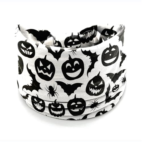 Halloween Headbands Set - Pumpkin Bat Spider Web Festive Hair Accessories - 4 Pcs