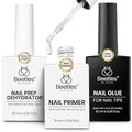 Beetles Gel Nail Glue Kit with Dehydrator & Primer - E-Clear-3