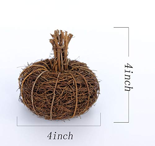 Artificial Mini Pumpkins Set of 4 for Fall Halloween Thanksgiving Decor