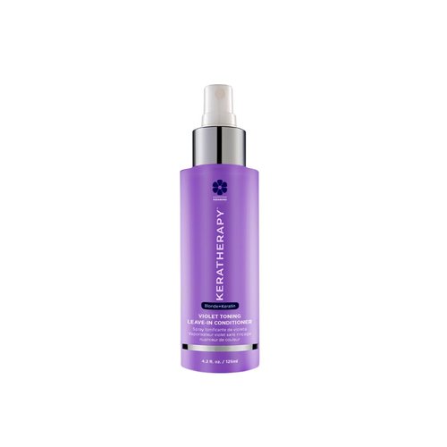 KERATHERAPY Keratin Infused Violet Toning Leave-In Protectant - Sulfate & Paraben Free for Blonde & Gray Hair | 3.7 fl. oz.
