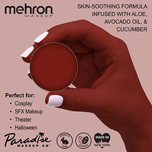 Water-Activated Face & Body Paint - Red, 0.25 Ounce - Professional Makeup