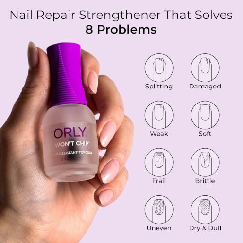 Long-Lasting Chip-Resistant Nail Top Coat - High Shine & Durability, 18ml