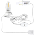 Christmas Village Lights Accessory Cord with 1 LED Bulb & Clips