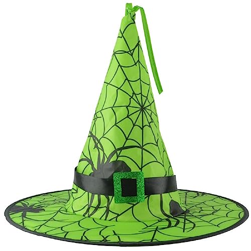 Green Witch Hat for Children Halloween Costume Accessory - Foldable Party Hat