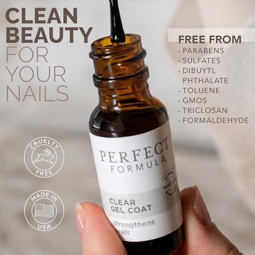 Nail Strengthener & Keratin Treatment Gel Coat - Clear, Quick Dry