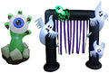 Halloween Party Decorations Bundle - Inflatable Monster Hand & Ghost Archway with LED Lights