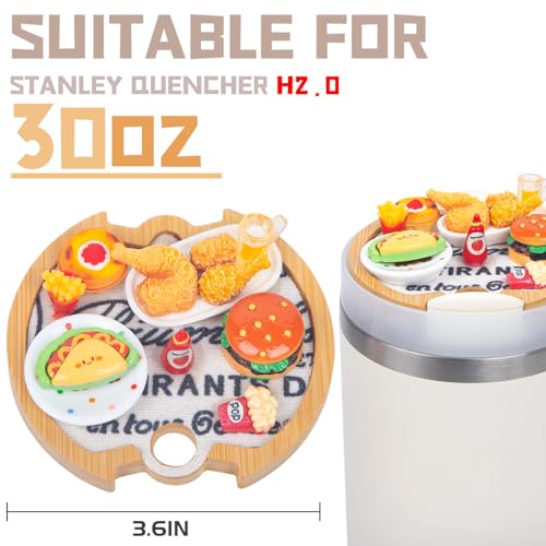 Food & Drink Charms for Stanley Cups 30oz - Fast Food Yellow Variation