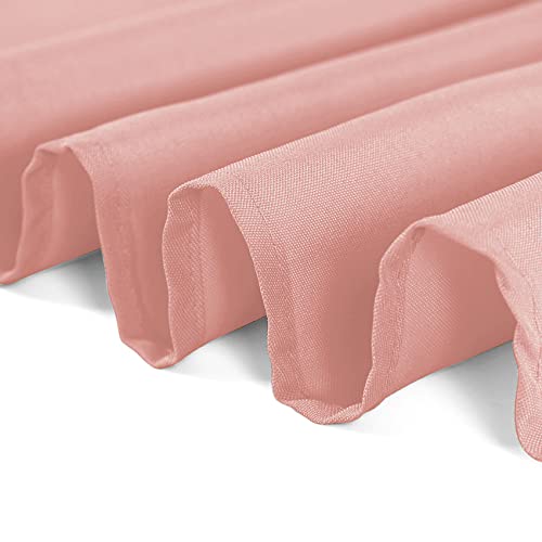 Rectangle Tablecloth 90x156 Inch Dusty Pink Washable Polyester for Wedding & Dining
