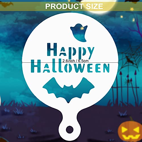 Halloween Cookie Stencil Set 20-Pack Pumpkin Ghost Skeleton Cake Decorating Templates