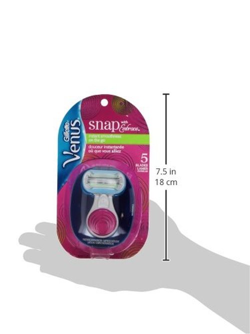 Gillette Venus Extra Smooth Travel Razor Kit for Women, Mini Handle + Refill + Case (Pack of 2)