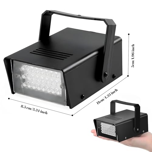 Mini LED Strobe Light Pink Color 24 Bright Party Flashing Effect