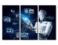 Wall Art Decorations Robot Concept Canvas Print - 42x28 in - Variation of THIS listing