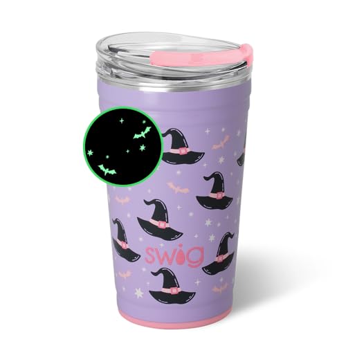 Insulated 24oz Party Cup with EZ Slider Lid - Spellbound Halloween Design