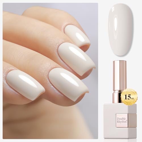 Double Rhythm 15ML Gel Polish - Sheer Gray White - Same Color, Soak Off Art Manicure