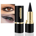 Black Gel Eyeliner Pencil - Waterproof Matte Eye Makeup Set with Eyeliner & Eyebrow Tips - 1 Pack