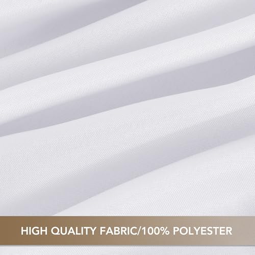 White Rectangular Table Cloths - 8 Pack 90x132 Inches for Events & Dining - Variation of THIS listing