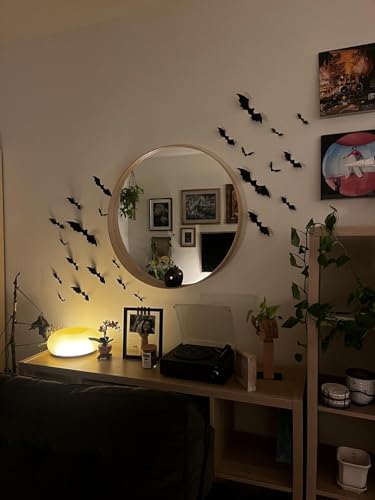 120 Pcs Halloween Bat Wall Decals Waterproof 3D Decorations for Home & Party