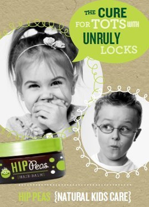 Hip Peas Natural Hair Styling Balm - Light Hold Pomade in 2 oz Jar for Effortless Styling