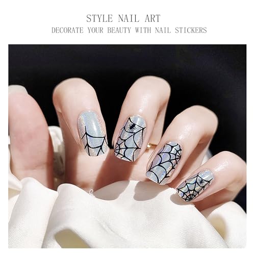 Semi Cured Gel Nail Strips Halloween Nail Art Stickers - Long Lasting