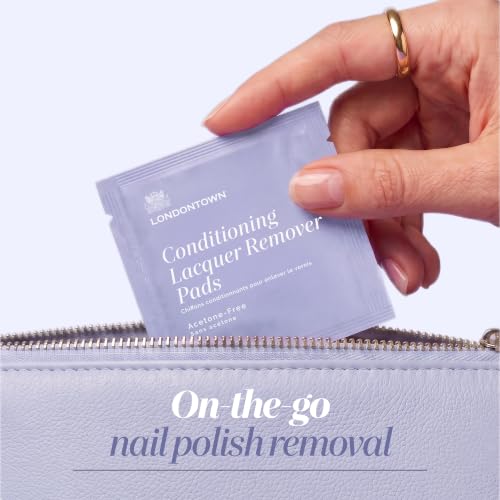 Nail Polish Remover Pads 10pcs - Non-Acetone, Strengthening & Moisturizing