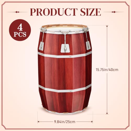 Basic Red-Brown 4 Pcs Havana Night Party Decorations - Large Cardboard Conga Props