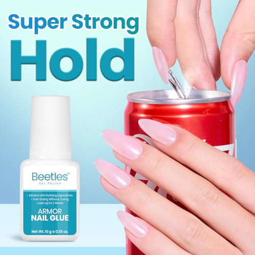 Super Strong Nail Glue 10ml - Fast Drying, Waterproof for Tips & Art - Variation of 00-Super Strong Nail Glue 10ml